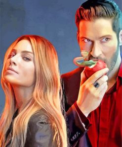 Lucifer And Chloe Movie paint by numbers