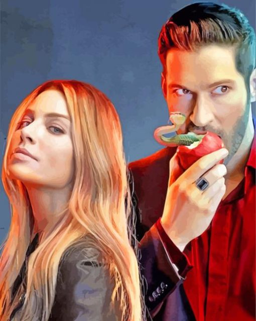 Lucifer And Chloe Movie paint by numbers