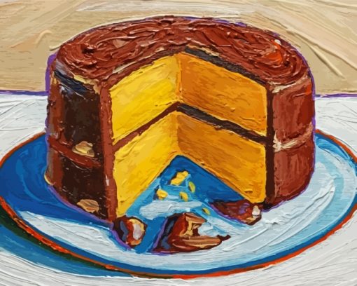 Chocolate Cake Art paint by numbers