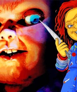 Chucky Childs Play paint by numbers