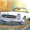 Mercedes Benz Car Art paint by numbers