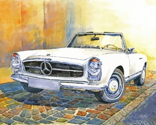 Mercedes Benz Car Art paint by numbers