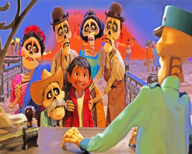 Coco Characters paint by numbers