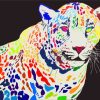 Colorful Jaguar piant by numbers
