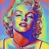 Colorful Marilyn Monroe Actress paint by numbers