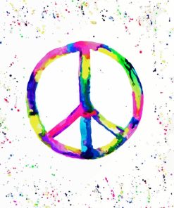 Colorful Peace paint by numbers