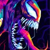 Colorful Venom Movie paint by numbers