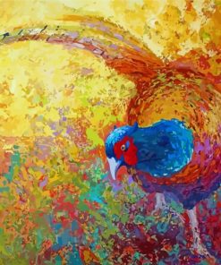 Colorful Pheasant Bird paint by numbers