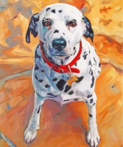 Dalmatian In Pool paint by numbers