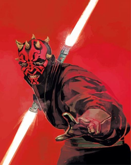 Darth Maul paint by numbers