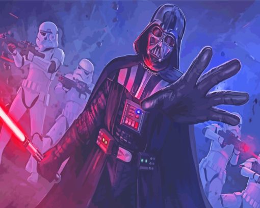 Darth Vader Movie paint by numbers