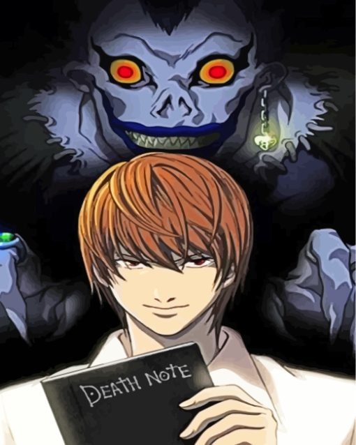 Light Yagami Death Note paint by numbers