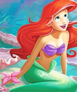 Pretty Ariel Disney paint by numbers