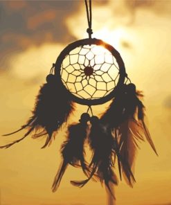 Dream Catcher Silhouette paint by numbers