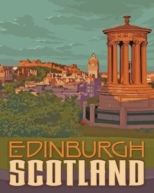 Edinburgh Scotland paint by numbers