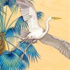 Flying Egret Bird Art paint by numbers