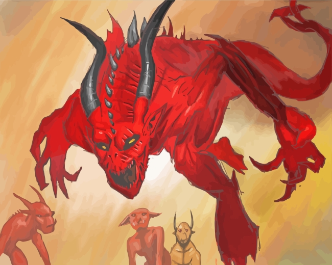 Supernatural Demon Devil paint by numbers
