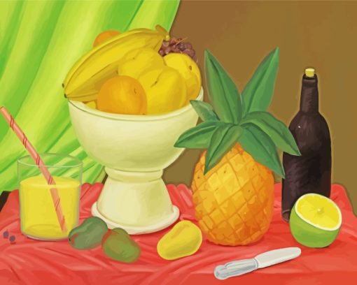 Still Life Fruits paint by numbers