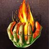Fire In Hand paint by numbers