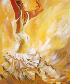 Woman Flamenco Dancer Art paint by numbers