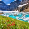 Grinnell Glacier Montana paint by numbers