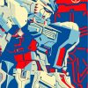 Gundam Robot Illustration paint by numbers