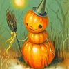 Halloween Pumpkin Man paint by numbers