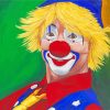 Happy Circus Clown paint by numbers
