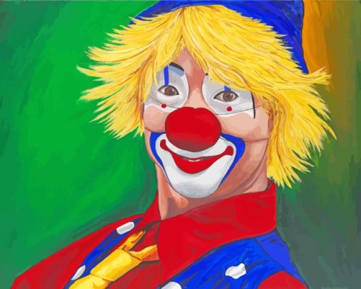 Happy Circus Clown paint by numbers