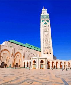 Hassan II Mosque paint by numbers