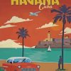 Havana Cuba City Poster paint by numbers