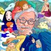 Hayao Miyazaki And His Characters paint by numbers
