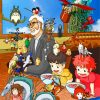 Hayao Miyazaki Characters paint by numbers