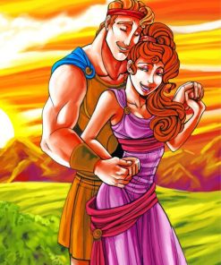 Hercules And Megara paint by numbers