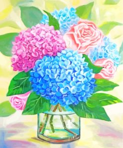 Hydrangea Bouquet Art paint by numbers