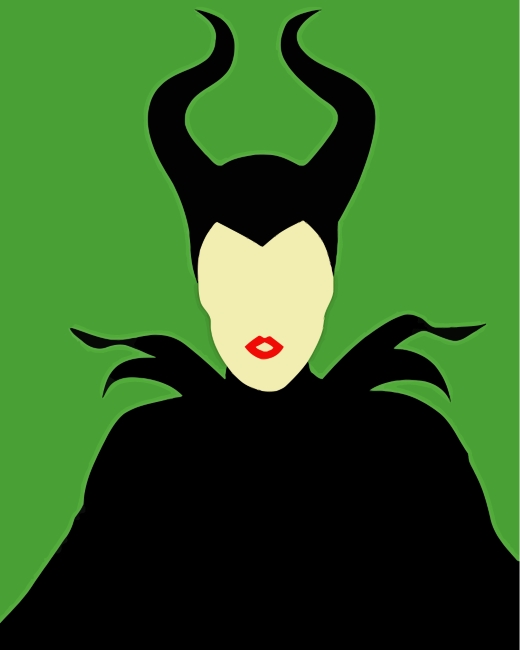 Maleficent Illustration Movie paint by numbers