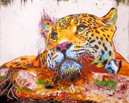 Aesthetic Jaguar Art paint by numbers