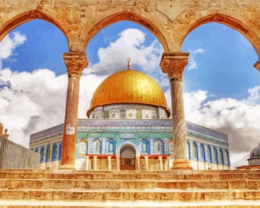 Palestine Al Aqsa Mosque paint by numbers