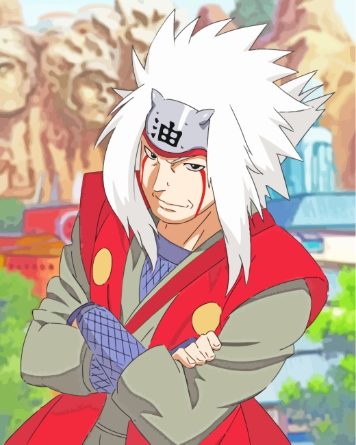 Jiraiya Naruto Anime Paint By Numbers - Canvas Paint by numbers
