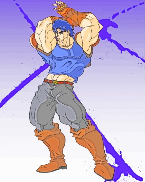 Jonathan Joestar Character paint by numbers