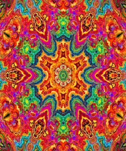 Kaleidoscope Mandala Art paint by numbers