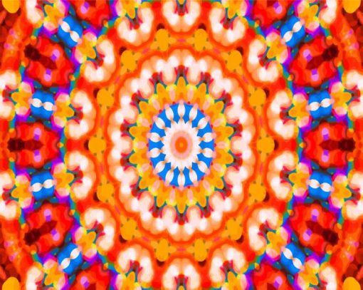 Kaleidoscope Mandala paint by numbers