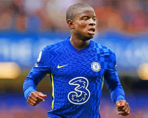 N'Golo Kante Player paint by numbers