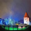 Kaunas Castle At Night paint by numbers