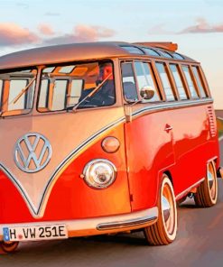 Volkswagen Kombi paint by numberrs