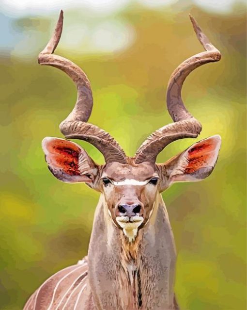 Kudu Animal With Horns paint by numbers