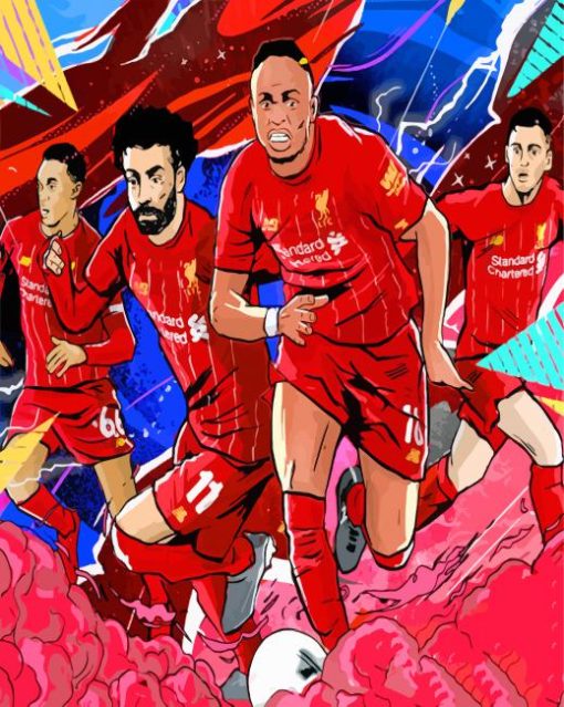 LFC Players paint by numbers