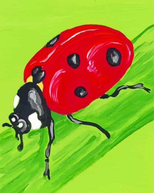 Red Ladybug Art paint by numbers