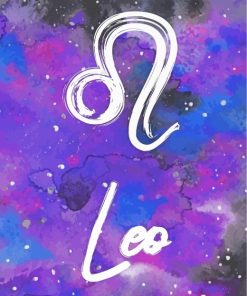 Leo Sign paint by numbers