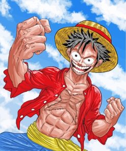 Luffy One Piece Anime paint by numbers